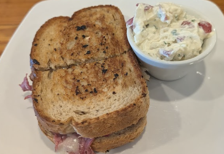 West End Cafe signature dishes Pretzel Crusted Salmon Salad
Roast Beef Grinder
Steak Pitas